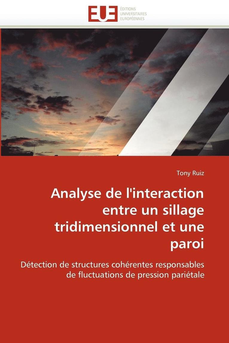 Analyse de l''interaction Entre Un Sillage Tridimensionnel Et Une Paroi 1