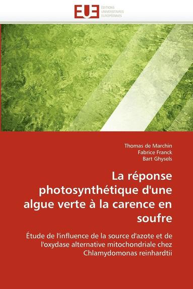 bokomslag réponse photosynthétique d''une algue verte à la carence en soufre