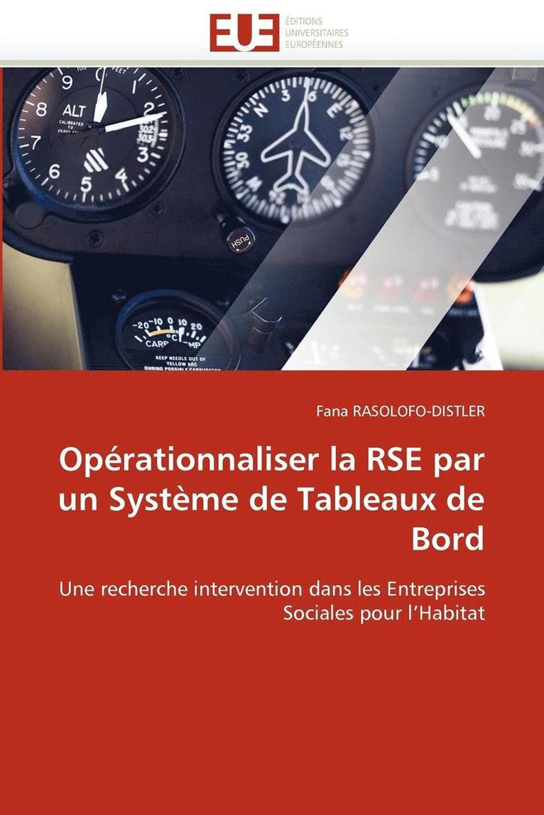 Rasolofo-Distler-F, TBD, Fana Rasolofo-Distler - Opérationnaliser la rse par un système de tableaux de bord, Häftad