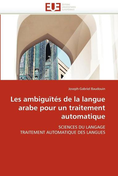 bokomslag Les Ambigu t s de la Langue Arabe Pour Un Traitement Automatique