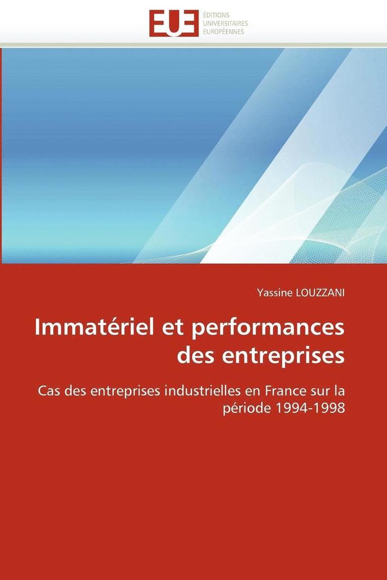 Immat riel Et Performances Des Entreprises 1