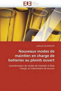 bokomslag Nouveaux Modes de Maintien En Charge de Batteries Au Plomb Ouvert