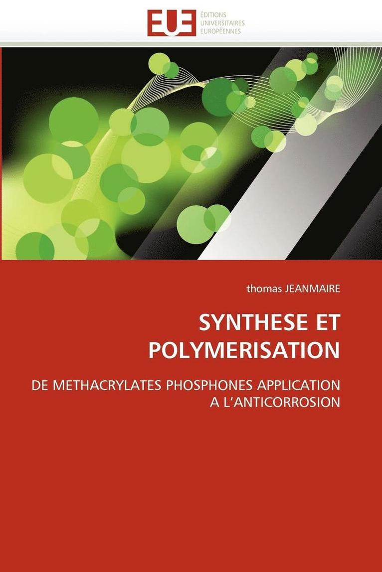 Synthese Et Polymerisation 1