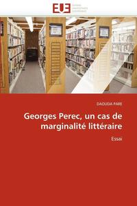 bokomslag Georges perec, un cas de marginalité littéraire