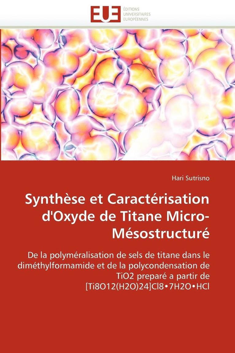 Synth se Et Caract risation d''oxyde de Titane Micro-M sostructur  1