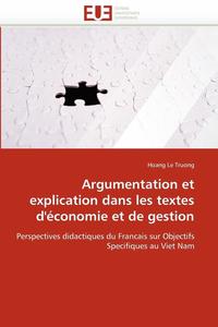 bokomslag Argumentation Et Explication Dans Les Textes d''?conomie Et de Gestion