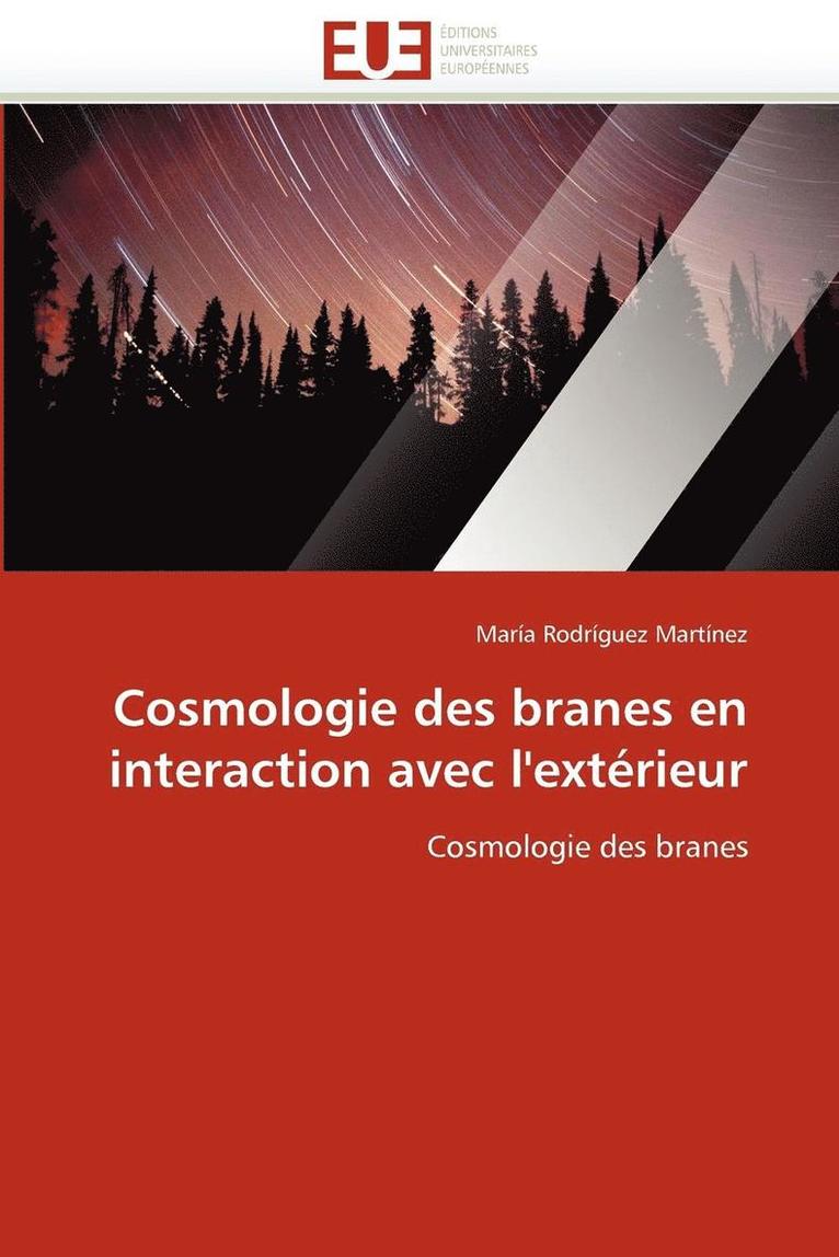 Martinez-M, MARTÍNEZ-M, María Rodríguez Martínez - Cosmologie Des Branes En Interaction Avec l''ext�rieur, Häftad