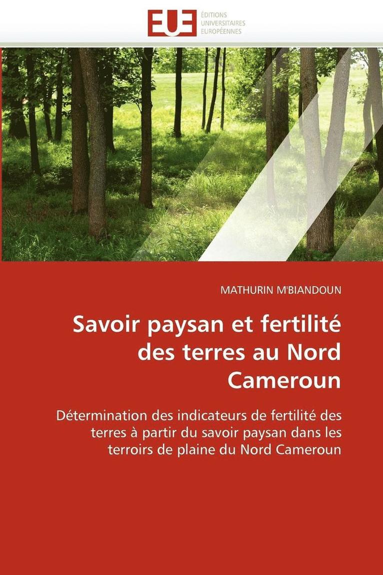 Savoir Paysan Et Fertilit  Des Terres Au Nord Cameroun 1