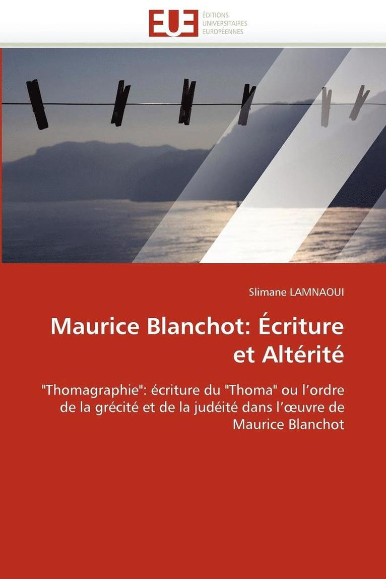 Lamnaoui-S, TBD, Slimane Lamnaoui - Maurice blanchot, Häftad