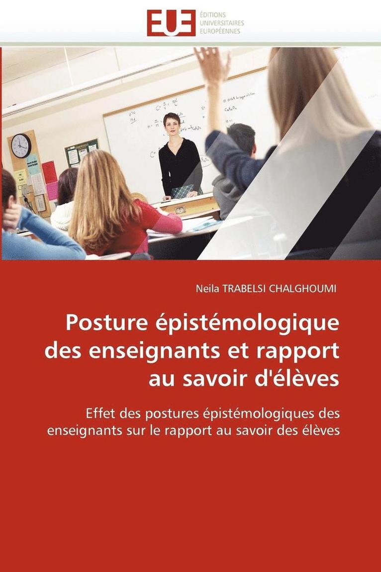 Posture  pist mologique Des Enseignants Et Rapport Au Savoir d' l ves 1