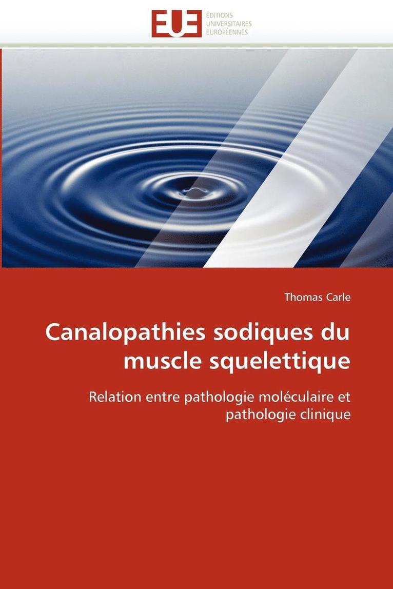 Canalopathies Sodiques Du Muscle Squelettique 1