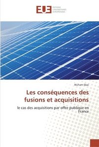 bokomslag Les conséquences des fusions et acquisitions