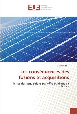 bokomslag Les consequences des fusions et acquisitions