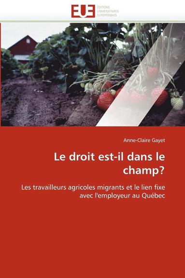 bokomslag Droit Est-Il Dans Le Champ?