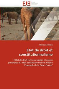 bokomslag Etat de Droit Et Constitutionnalisme