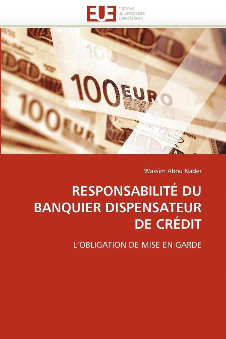 Responsabilit  Du Banquier Dispensateur de Cr dit 1