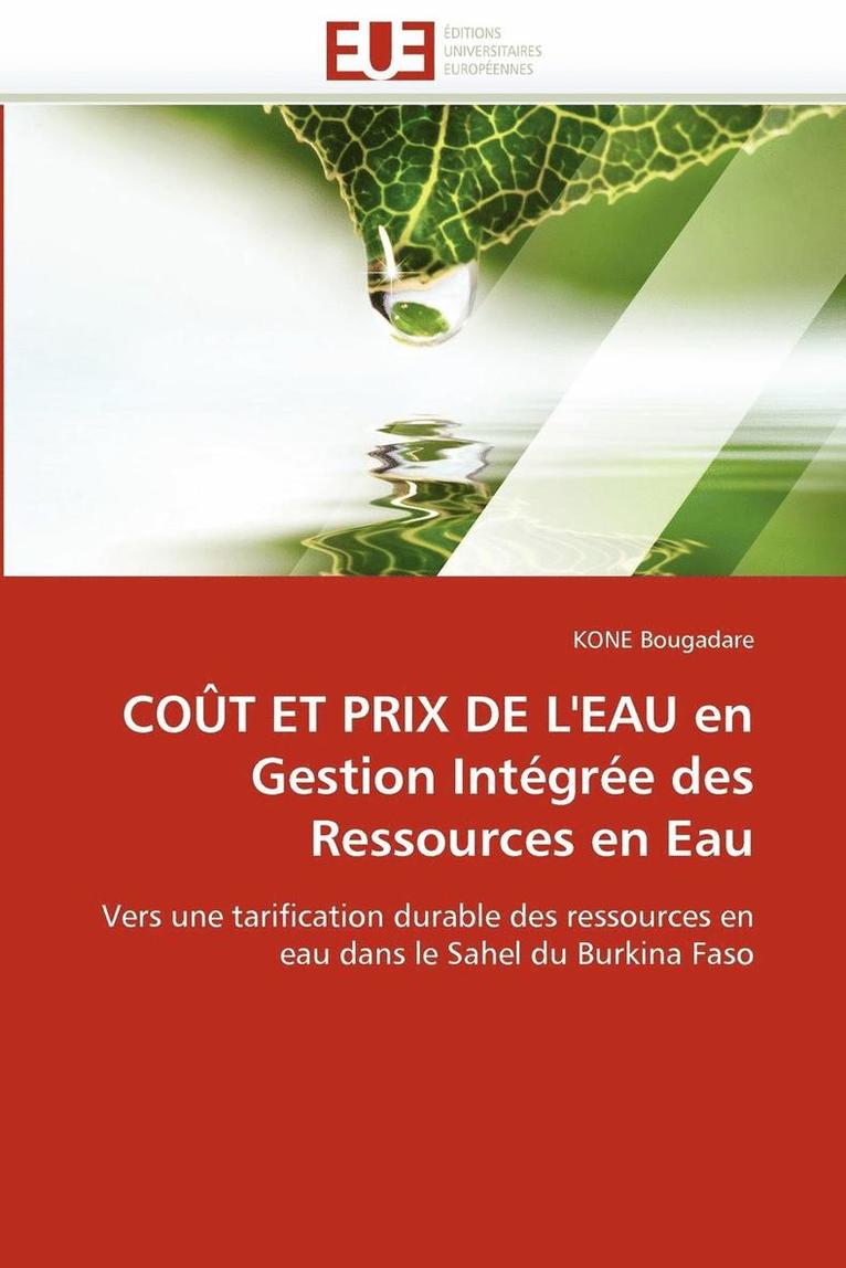 Bougadare-K, TBD, Kone Bougadare - Coût et prix de l''eau en gestion intégrée des ressources en eau, Häftad