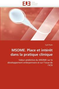 bokomslag Msome. Place Et Int r t Dans La Pratique Clinique