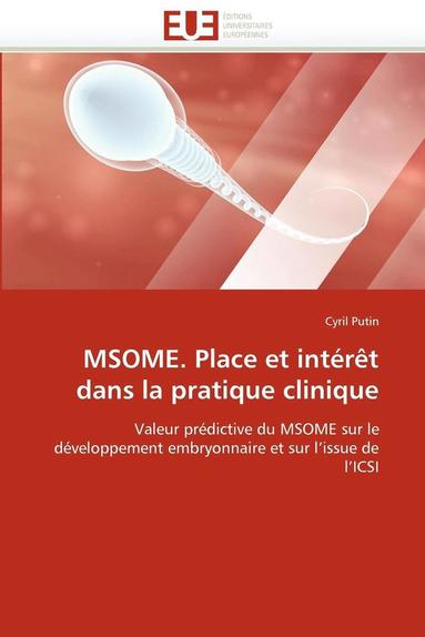 bokomslag Msome. Place Et Int?r?t Dans La Pratique Clinique