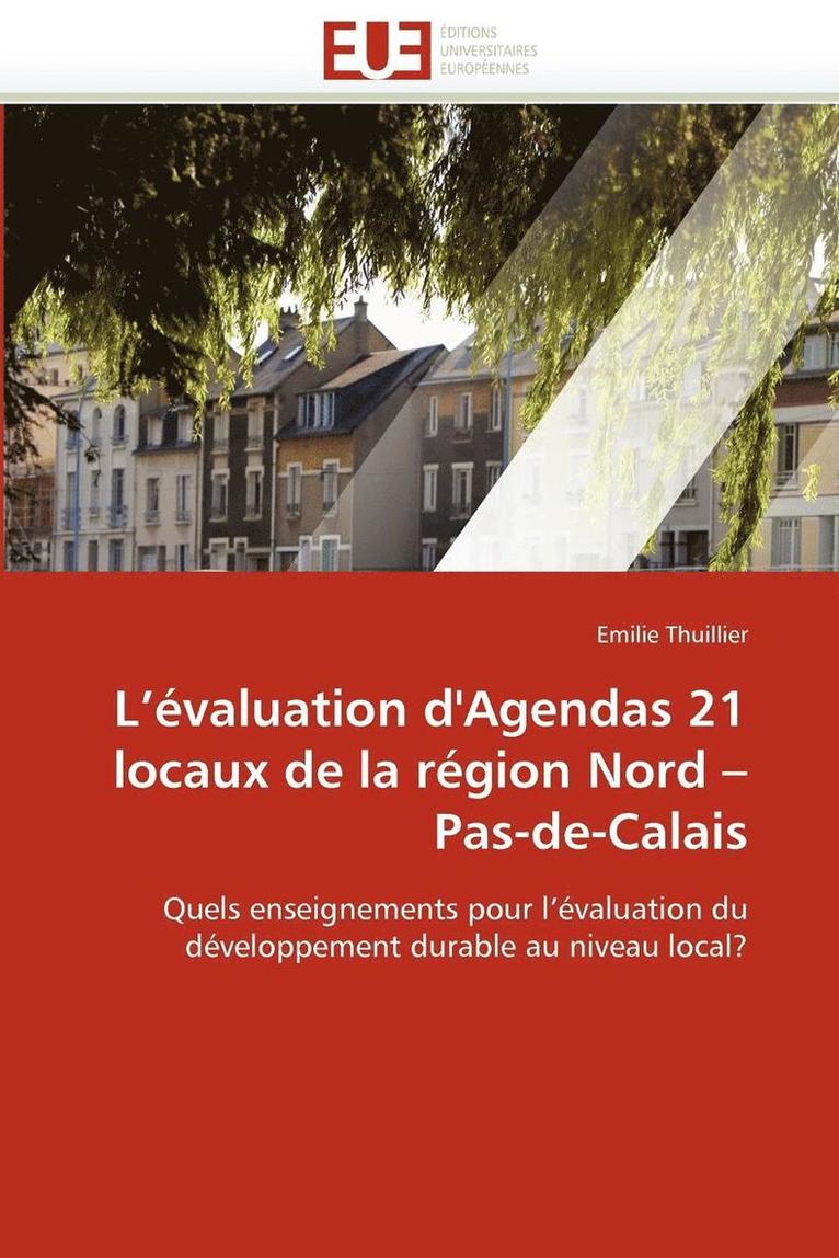 L  valuation d'Agendas 21 Locaux de la R gion Nord Pas-De-Calais 1