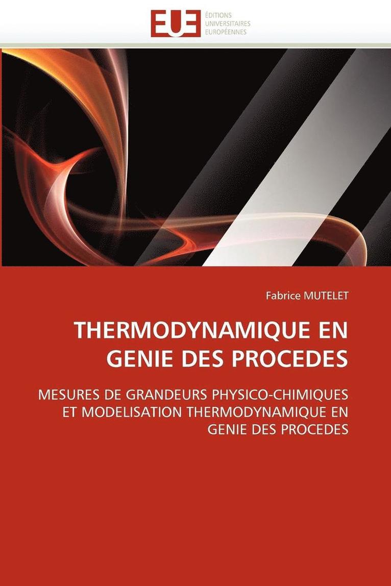 Thermodynamique En Genie Des Procedes 1