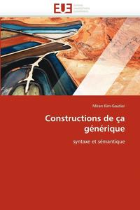 bokomslag Constructions de ?a G?n?rique