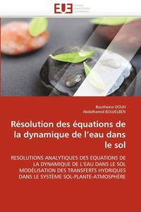bokomslag R solution Des  quations de la Dynamique de L Eau Dans Le Sol
