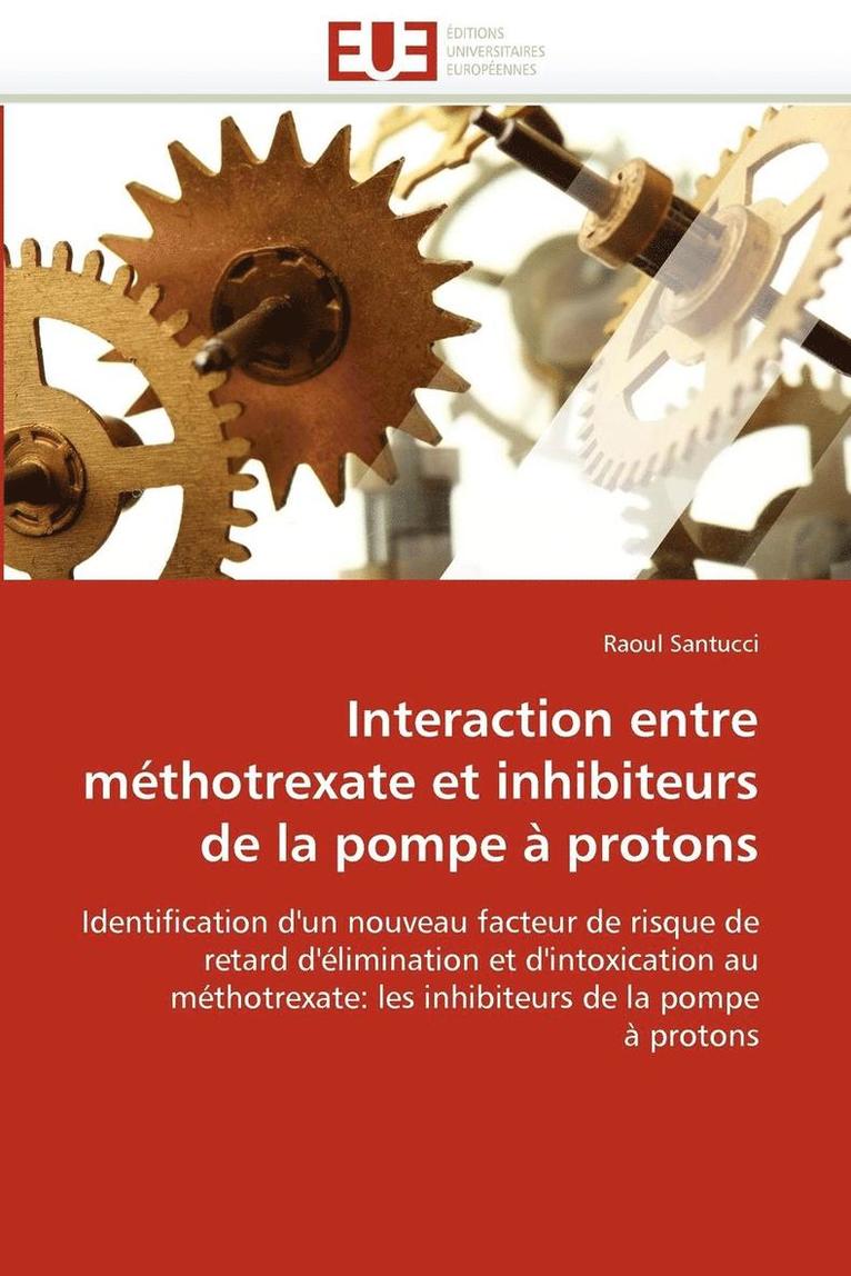 Interaction Entre M thotrexate Et Inhibiteurs de la Pompe   Protons 1