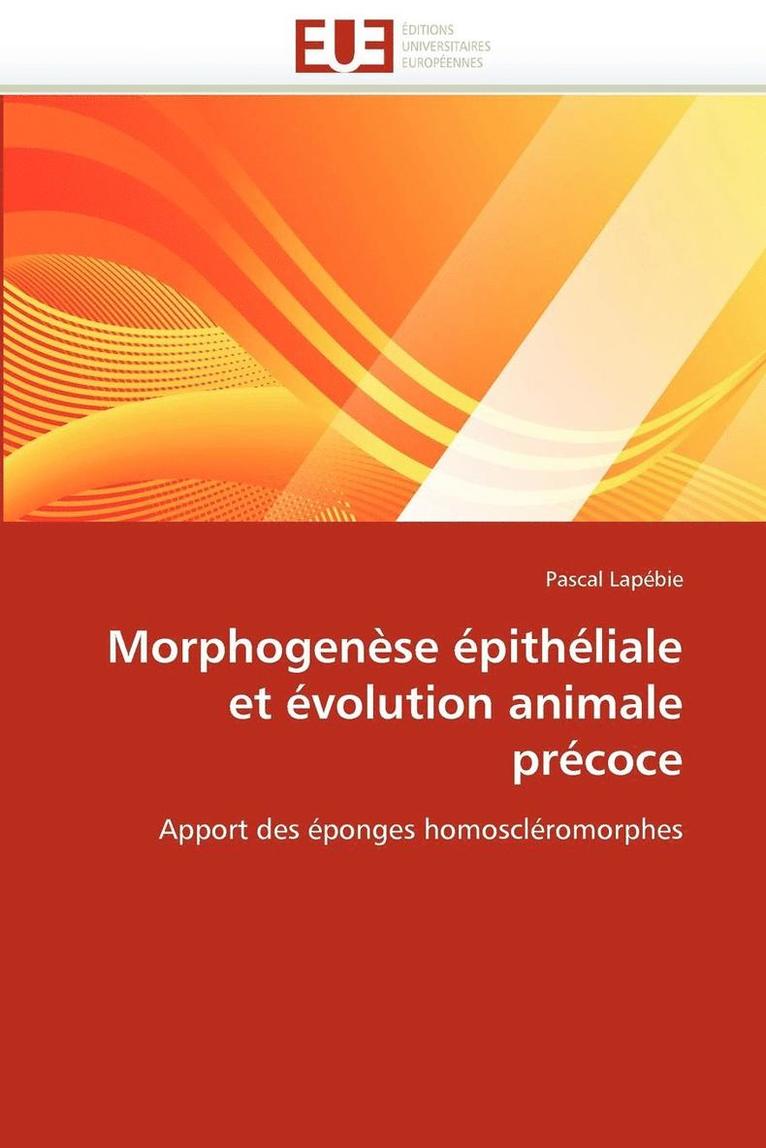 Morphogen se  pith liale Et  volution Animale Pr coce 1