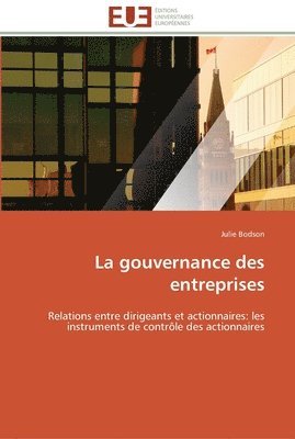 bokomslag gouvernance des entreprises