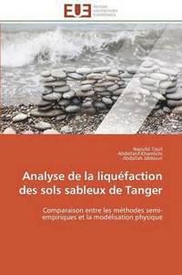 bokomslag Analyse de la Liqu faction Des Sols Sableux de Tanger