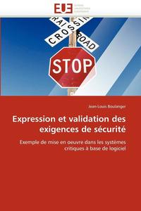 bokomslag Expression Et Validation Des Exigences de S curit 