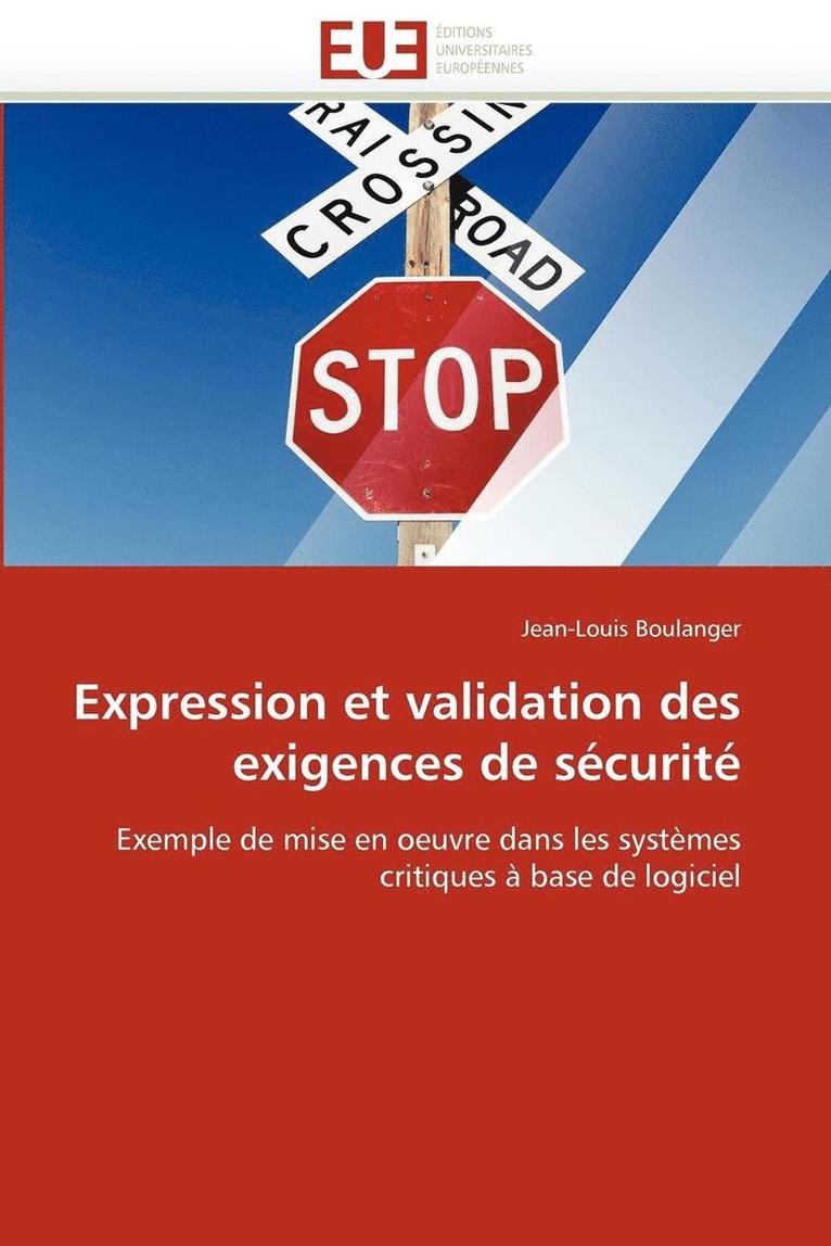 Expression Et Validation Des Exigences de S curit  1