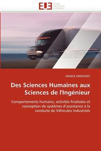 bokomslag Des Sciences Humaines Aux Sciences de l''ing nieur