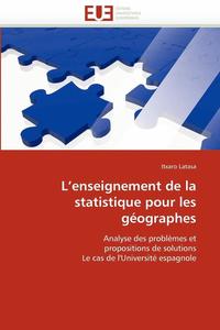 bokomslag L''enseignement de la Statistique Pour Les G?ographes