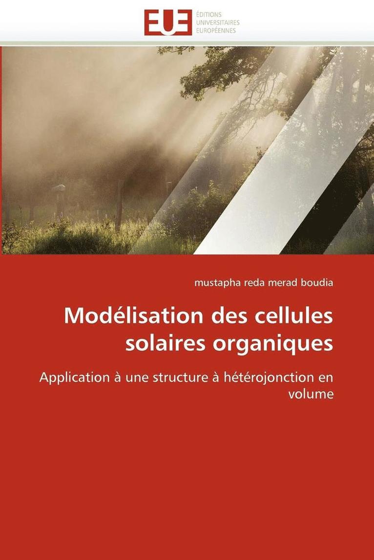 Mod lisation Des Cellules Solaires Organiques 1