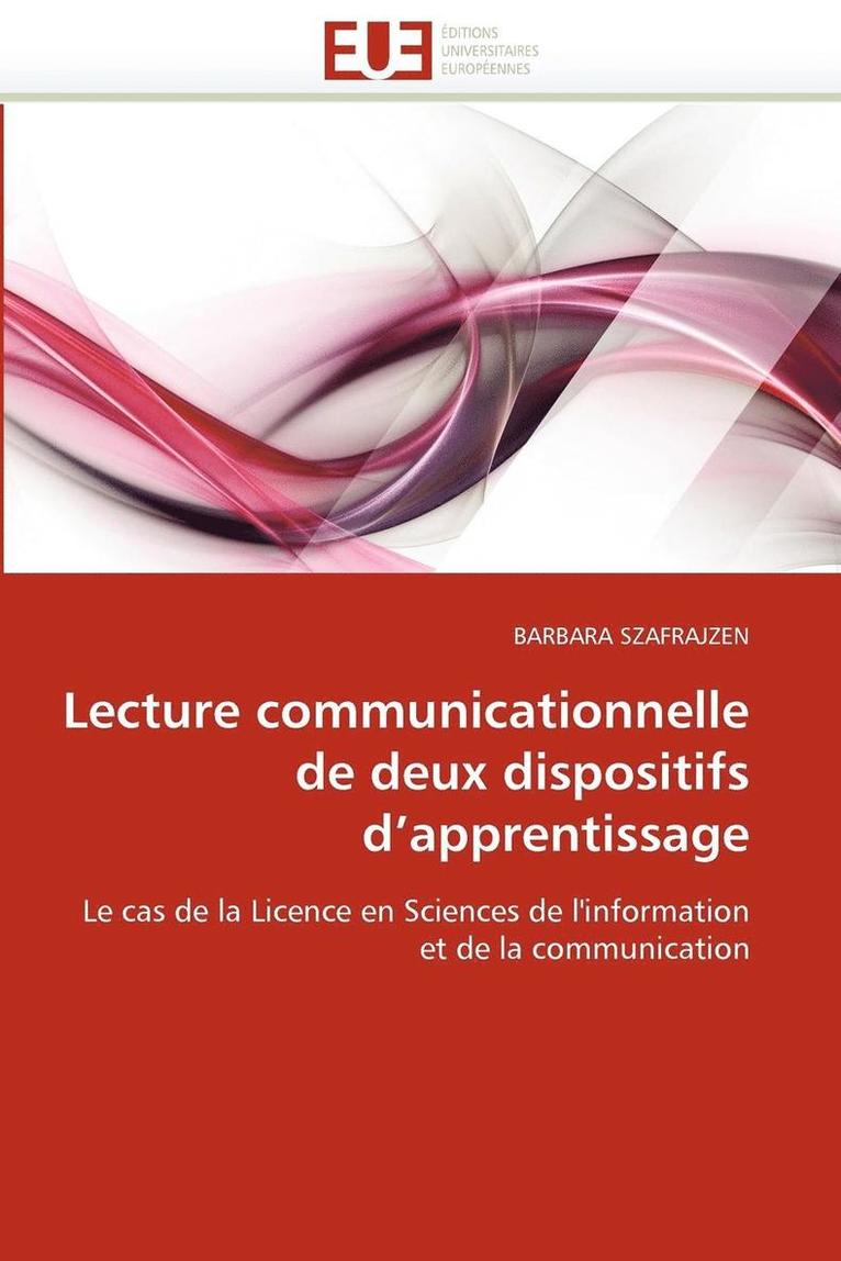 Szafrajzen-B, SZAFRAJZEN-B, Barbara Szafrajzen - Lecture Communicationnelle de Deux Dispositifs d''apprentissage, Häftad