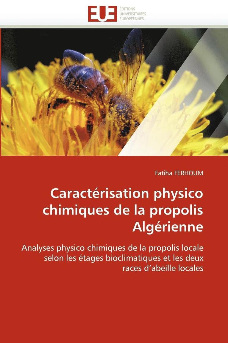 Caract risation Physico Chimiques de la Propolis Alg rienne 1