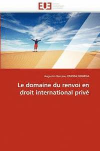 bokomslag Le Domaine Du Renvoi En Droit International Priv 