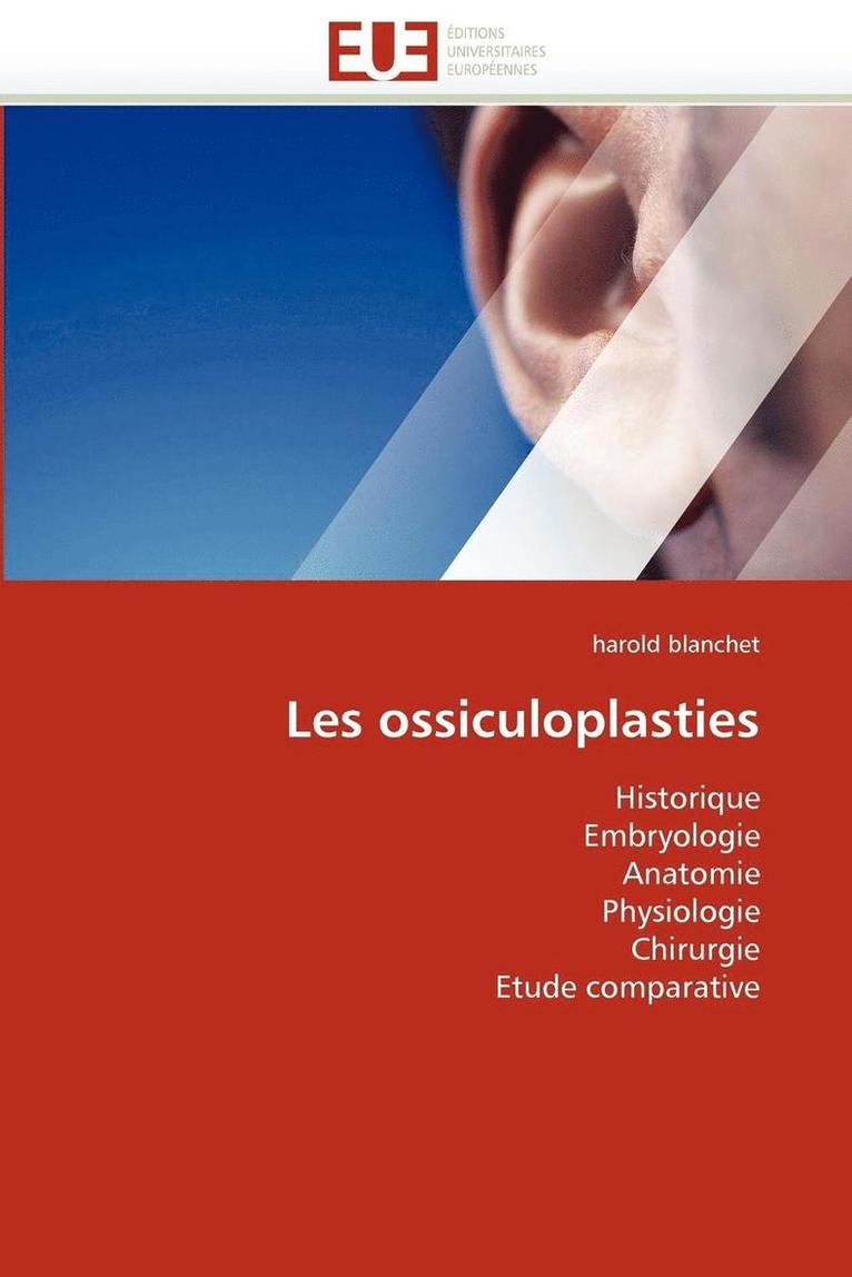 Les Ossiculoplasties 1
