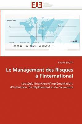 bokomslag Le Management Des Risques   l''international