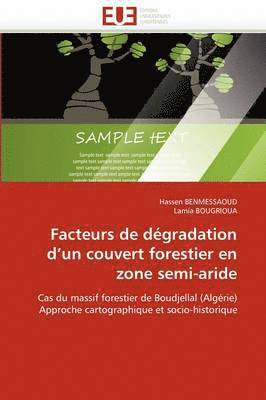 bokomslag Facteurs de D?gradation d''un Couvert Forestier En Zone Semi-Aride
