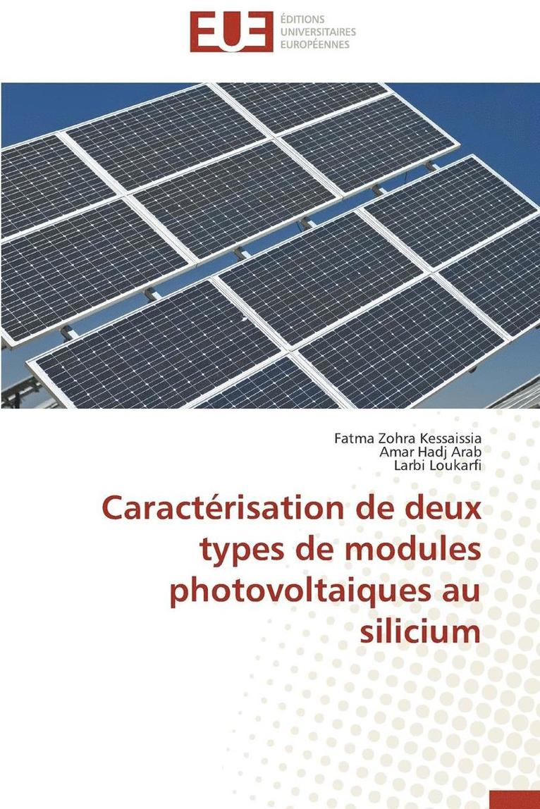 Caract�risation de Deux Types de Modules Photovoltaiques Au Silicium