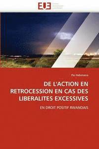bokomslag de l'Action En R trocession En Cas Des Liberalit s Excessives