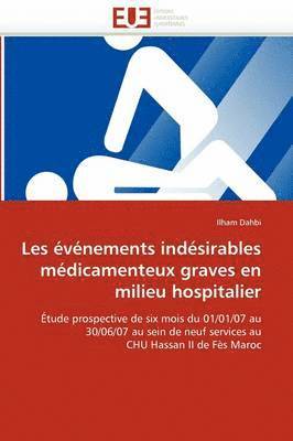 bokomslag Les  v nements Ind sirables M dicamenteux Graves En Milieu Hospitalier