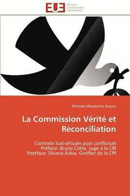 bokomslag commission vérité et réconciliation