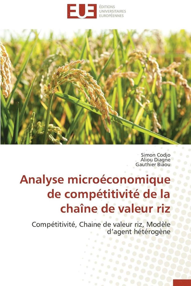 Analyse Micro conomique de Comp titivit  de la Cha ne de Valeur Riz 1