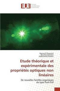 bokomslag Etude Theorique Et Experimentale Des Proprietes Optiques Non Lineaires