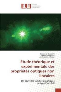 bokomslag Etude Théorique Et Expérimentale Des Propriétés Optiques Non Linéaires