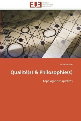 bokomslag Qualité(s) philosophie(s)